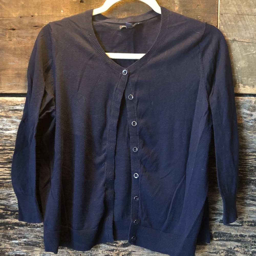 Navy blue Gap cardigan